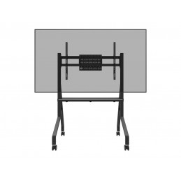 Neomounts MOVE Go FL50-525BL1 TV trolley - 55-86" - max 76 kg - manual h 106-136 cm - VESA 100x100-900x600 - incl. hardware shel