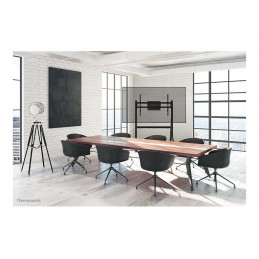 Neomounts MOVE Go FL50-525BL1 TV trolley - 55-86" - max 76 kg - manual h 106-136 cm - VESA 100x100-900x600 - incl. hardware shel