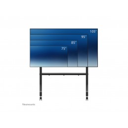 Neomounts MOVE Go XL FL50-575BL1 TV trolley - 65-110" - max 125 kg - manual h 129-139 cm - VESA 100x100-1100x600 - incl. hardwar