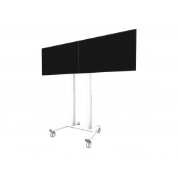 Neomounts MOVE ADM-875WH2 Screen adapter from 1 to 2 screens - 42-65" - max 40 kg/screen - VESA 100x100-800x400 - lockable (excl