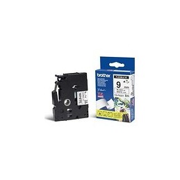 Brother | TZe-FX221 Flexible ID Laminated Tape | Black on White | TZe | 8 m | 0.9 cm