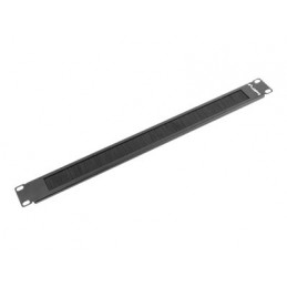 Lanberg AK-1101-B 19" brush panel 1U, black | Lanberg