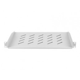 Lanberg 19" fixed shelf 1U/483x315mm max load capacity up to 25kg, grey | Lanberg
