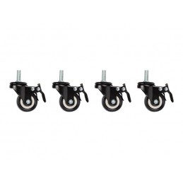 Lanberg Castors x4 with thread and brake for wall mounting cabinets | Lanberg