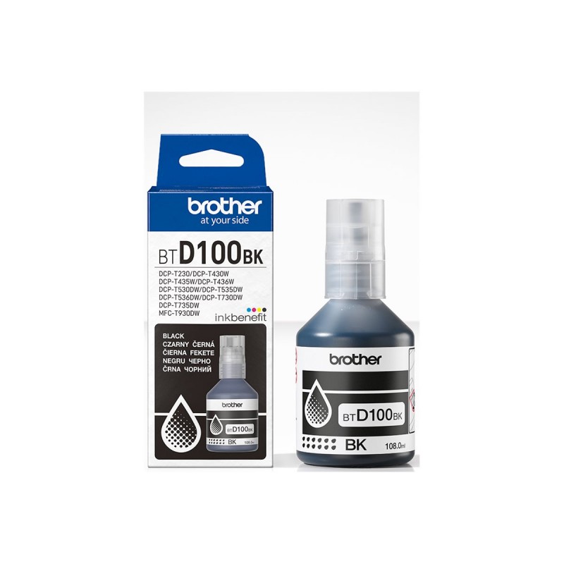 Brother BTD100BK Genuine Black Ink Bottle