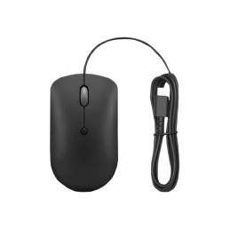 Lenovo | Compact Mouse | 400 | Wired | USB-C | Raven black