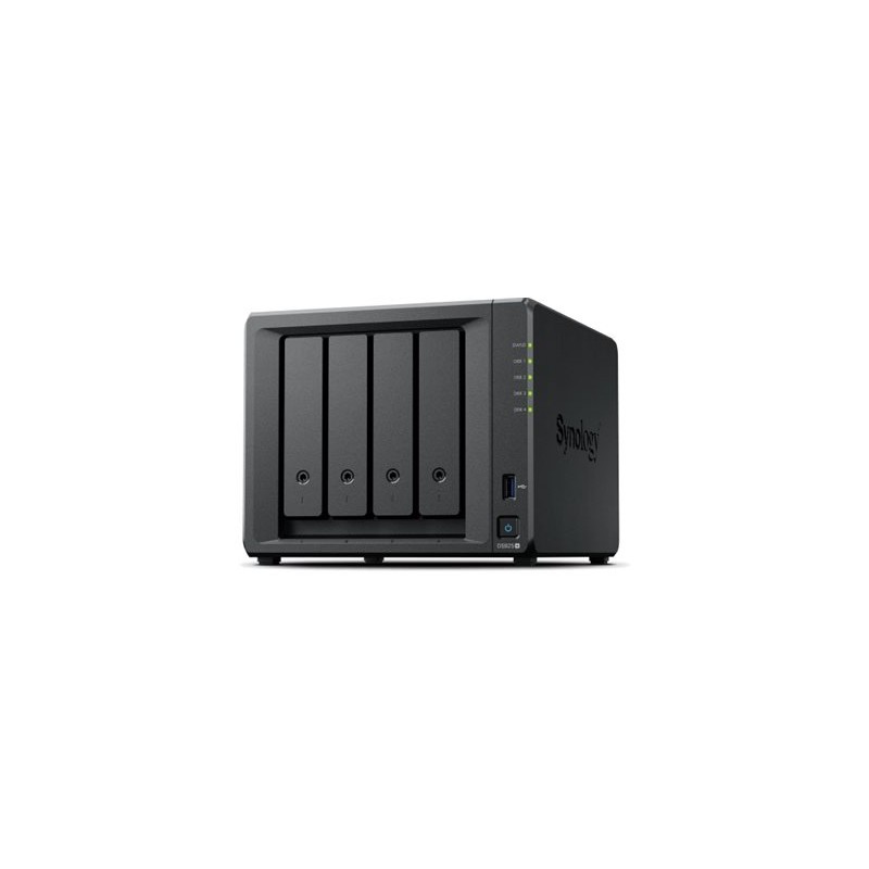 Synology NAS | DS925+ | AMD Ryzen | V1500B | Processor frequency 2.2 GHz | 4 GB | DDR4 ECC SODIMM | Black