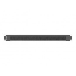Lanberg 19" Brush Panel 1U | AK-1103-B | Black