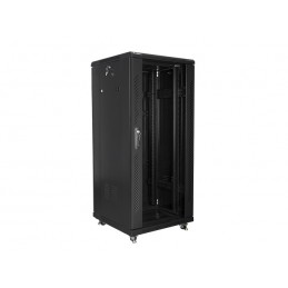 Lanberg | Rack cabinet 19" free-standing 27U/600x600 (flat pack) | FF01-6627-12B | Black