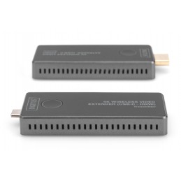 Digitus | 4K Wireless Video Extender, 30 m (USB-C - HDMI) | DS-55324 | Black/Silver