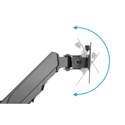 Digitus Wall mount | DA-90396 | Adjustable Height, Rotate, Tilt | 17-32 " | Maximum weight (capacity) 8 kg | Black