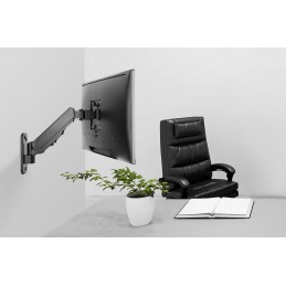 Digitus Wall mount | DA-90396 | Adjustable Height, Rotate, Tilt | 17-32 " | Maximum weight (capacity) 8 kg | Black
