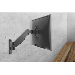 Digitus Wall mount | DA-90396 | Adjustable Height, Rotate, Tilt | 17-32 " | Maximum weight (capacity) 8 kg | Black