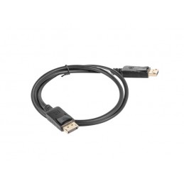 Lanberg DisplayPort Cable 19 Pin V1.2 4K, 1M | CA-DPDP-10CC-0010-BK | DisplayPort to DisplayPort