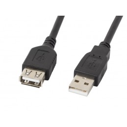 Lanberg USB-A 2.0 Cable, 3 m | CA-USBE-10CC-0030-BK | USB Type-A to USB Type-A