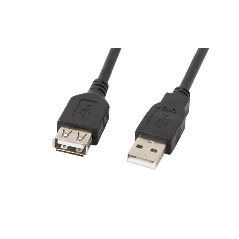 Lanberg USB-A 2.0 Cable, 3 m | CA-USBE-10CC-0030-BK | USB Type-A to USB Type-A