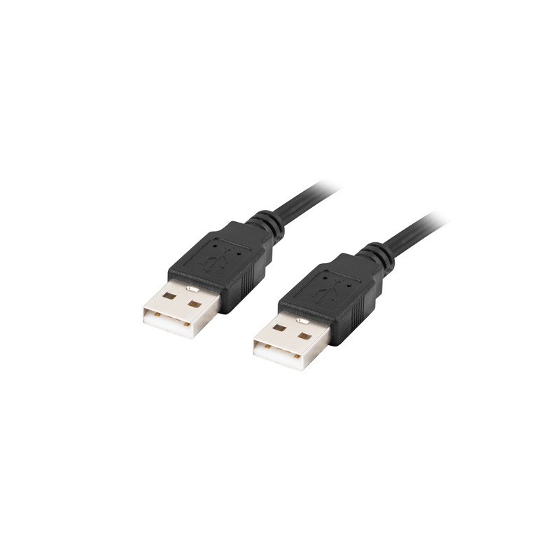 Lanberg Cable USB-A 2.0 | CA-USBA-20CU-0018-BK | USB Type-A to USB Type-A