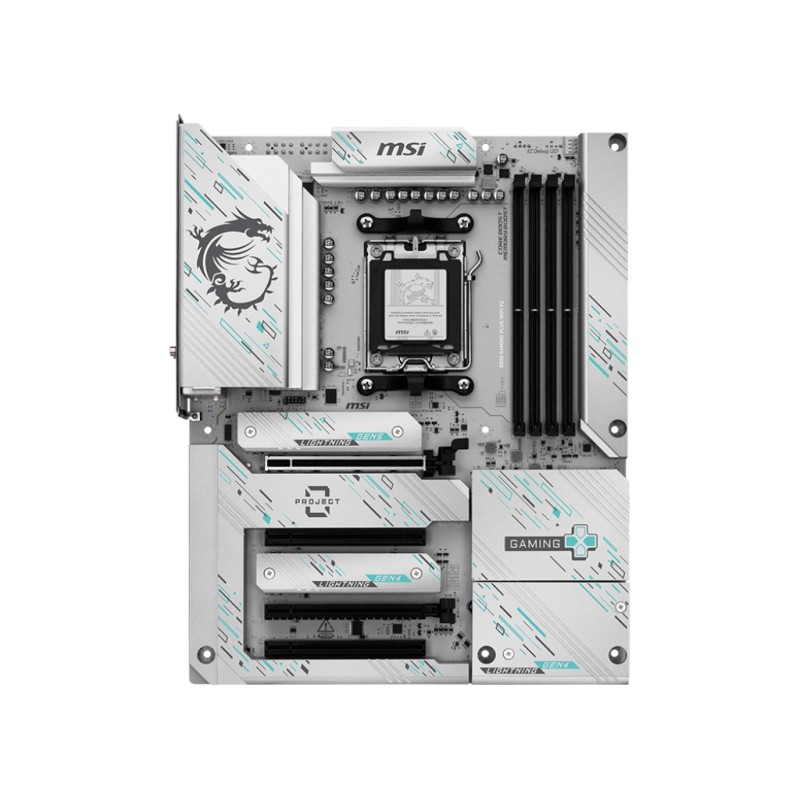 MSI B850 GAMING PLUS WIFI PZ | Processor family AMD B850 | Processor socket AM5 | DDR5 | Supported hard disk drive interfaces SA