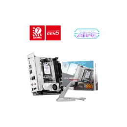 MSI MPG B850I EDGE TI WIFI | Processor family AMD B850 | Processor socket AM5 | DDR5 | Supported hard disk drive interfaces SATA