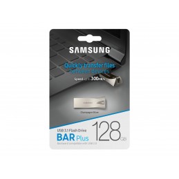 Samsung | BAR Plus | MUF-128BE3/APC | 128 GB | USB 3.1 | Silver
