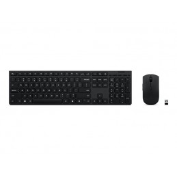 Lenovo Professional Wireless Rechargeable Combo Keyboard and Mouse | Keyboard and Mouse Set | Wireless | Mouse included | US Eur