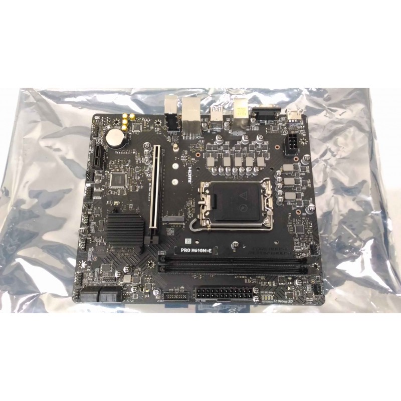 SALE OUT. MSI PRO H610M-E | MSI PRO H610M-E | Processor family Intel | Processor socket LGA1700 | Supported hard disk drive inte