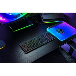 Razer BlackWidow V4 Low-profile HyperSpeed | Gaming keyboard | Wireless | US | Bluetooth, 2.4 GHz, USB Type-C | Yellow Linear