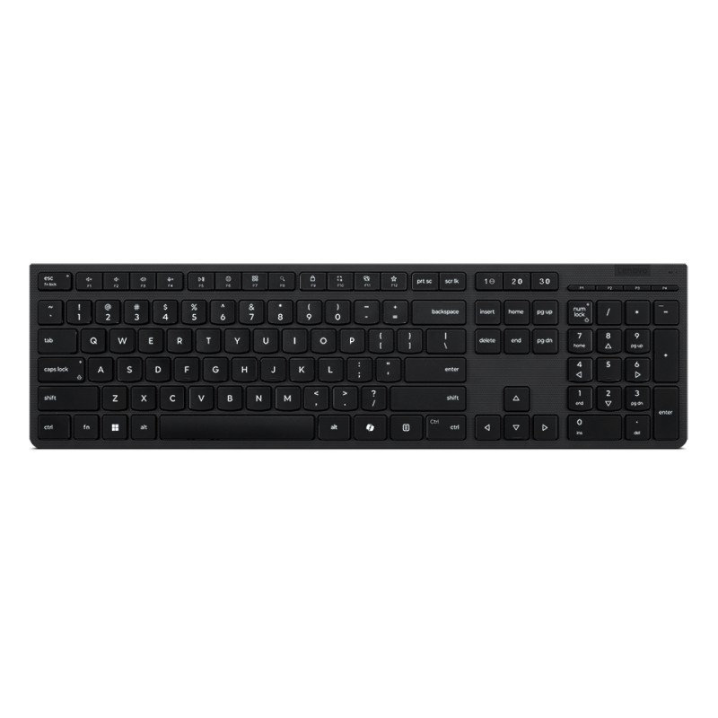 Lenovo Professional Wireless Rechargeable Keyboard | Keyboard | Wireless | Lithuanian | Bluetooth | Grey