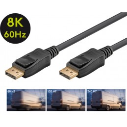 Goobay | DisplayPort Cable 2.0/2.1, 40 Gbit/s | 2 m