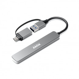 PORT CONNECT | Hub USB-C/USB-A vers 4 ports USB-A 3.0 5Gbps