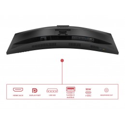 AOC CU34E4CW Curved 34" 3440x1440/21:9/350cd/m2/4ms HDMI, DisplayPort, USB, Audio out | AOC