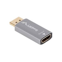 Lanberg Displayport (M)- HDMI(F) Adapter 4K, Silver
