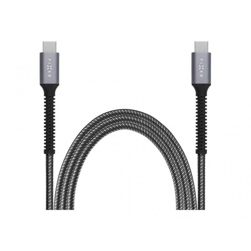 Fixed | Armor Cable USB-C/USB-C, 1.2 m, 240W | FIXDA-CC12-GR
