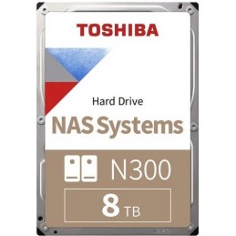 Toshiba HDD NAS N300 3.5" 8TB / 7.2k / SATA / 512MB / Reliability: 24x7, 180TB per year, 1.2M hours / 3Y Warranty | Toshiba