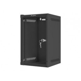 Lanberg | Rack cabinet 10" wall-mount 9U/280x310 (flat pack) with glass door | WF10-2309-10B | Black