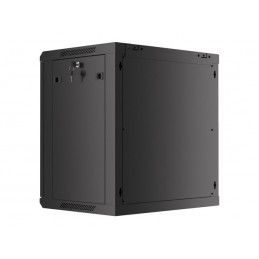 Lanberg | Rack cabinet 19" wall-mount 12U/600x450 for self-assembly with metal door (flat pack) | WF01-6412-00B | Black