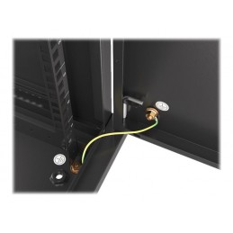 Lanberg | Rack cabinet 19" wall-mount 12U/600x450 for self-assembly with metal door (flat pack) | WF01-6412-00B | Black