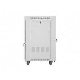 Lanberg | Rack cabinet 19" free-standing 22U/600x800 (flat pack) with glass door | FF01-6822-12SL | Grey