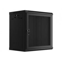 Lanberg | Rack cabinet 19" wall-mount 12U/600x450 with perforated door (flat pack) | WF01-6412-23B | Black