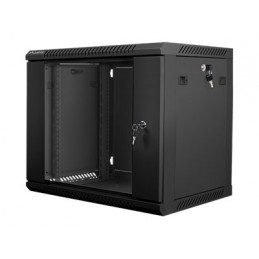 Lanberg | Rack cabinet 19" wall-mount 9U/600x450 (flat pack) | WF01-6409-10B | Black