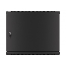 Lanberg | Rack cabinet 19" wall-mount 9U/600x450 for self-assembly with metal door (flat pack) | WF01-6409-00B | Black