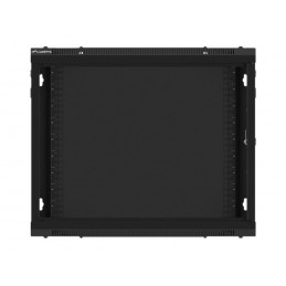 Lanberg | Rack cabinet 19" wall-mount 9U/600x450 for self-assembly with metal door (flat pack) | WF01-6409-00B | Black
