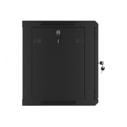 Lanberg | Rack cabinet 19" wall-mount 9U/600x450 for self-assembly with metal door (flat pack) | WF01-6409-00B | Black