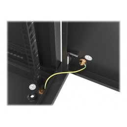 Lanberg | Rack cabinet 19" wall-mount 9U/600x450 for self-assembly with metal door (flat pack) | WF01-6409-00B | Black