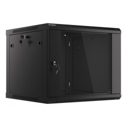 Lanberg | Rack cabinet 19" wall-mount 9U/600x600 (flat pack) V2 | WF01-6609-10B | Black