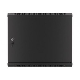 Lanberg | Rack cabinet 19" wall-mount 9U/600x600 (flat pack) for self-assembly with metal door | WF01-6609-00B | Black
