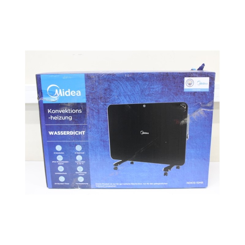 SALE OUT. Midea | Convection Heater | NDK15-15MR | Convection Heater | 1500 W | Number of power levels 3 | Black | DAMAGED PACKA