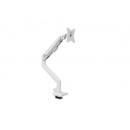 Arozzi Desk Mount | Neo Single - Gas Spring Monitor Arm AZ-ALZARE-NEO-WT | Tilt, Swivel, Rotation | Maximum weight (capacity) 9 