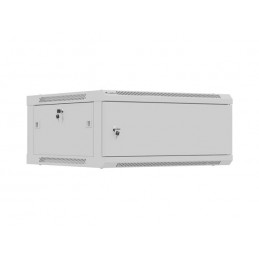 Lanberg Wall mounted installation cabinet 19" 4U 600X600 | WF01-6604-00S | Grey