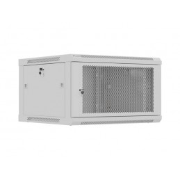 Lanberg Wall mounted installation cabinet 19" 9U 600X600 | WF01-6606-23S | Grey